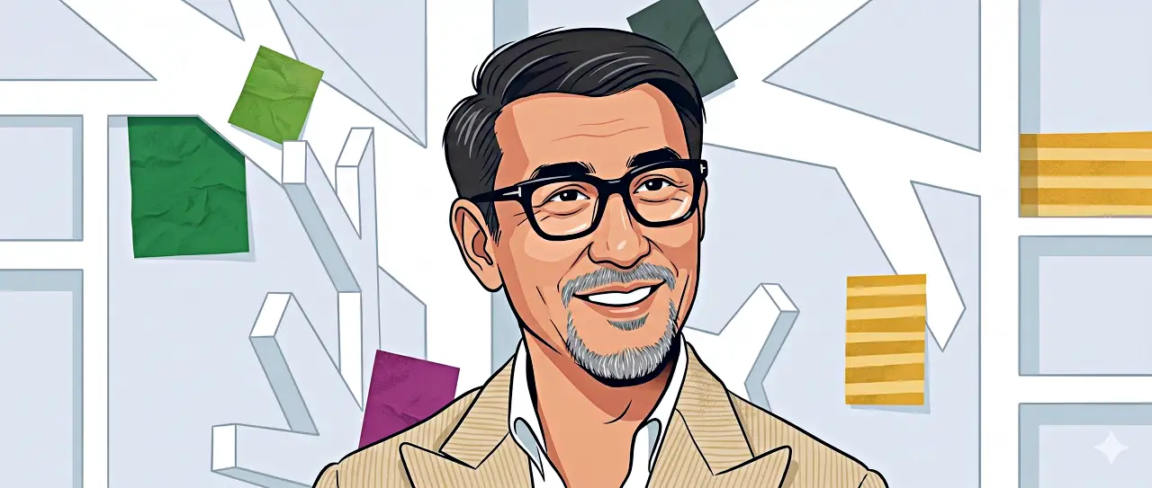 中井貴一をイメージしたイラスト