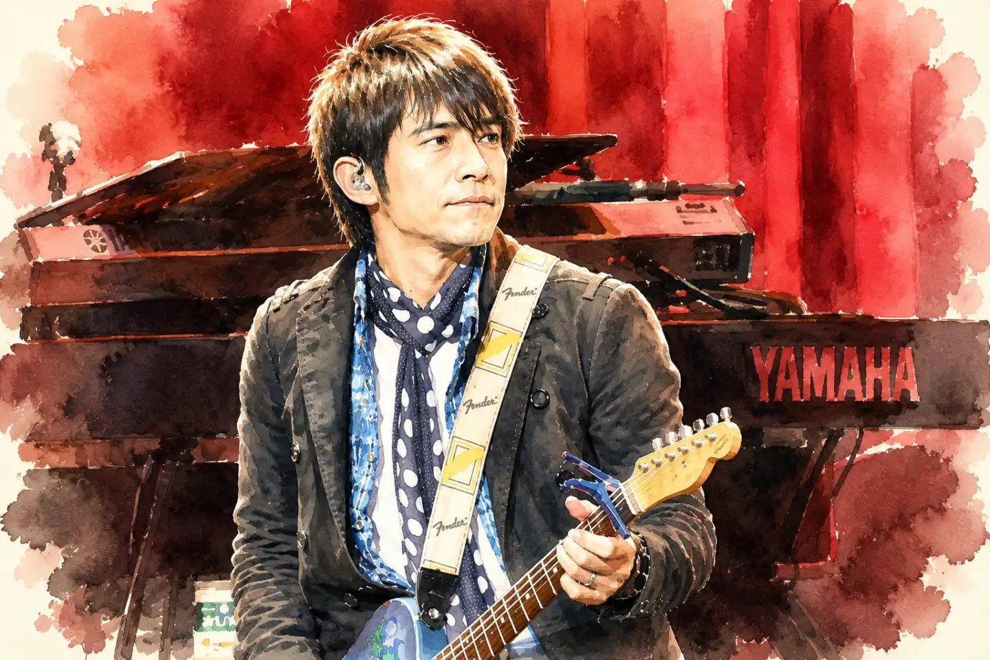 ミスチル桜井さんのライブイメージ
AIイラストを使用